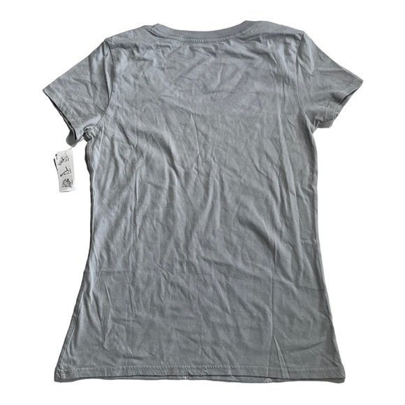 NWT Womens Small Shirt Disney Store Minnie Mouse grey t-shirt short sleeve Core‎ - Picture 2 of 11